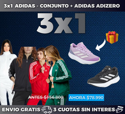 2X1 + REGALO - CAMPERA SST ADIDAS + PANTALON PALAZZO DE REGALO + ZAPATILLAS ADIZERO DE REGALO!